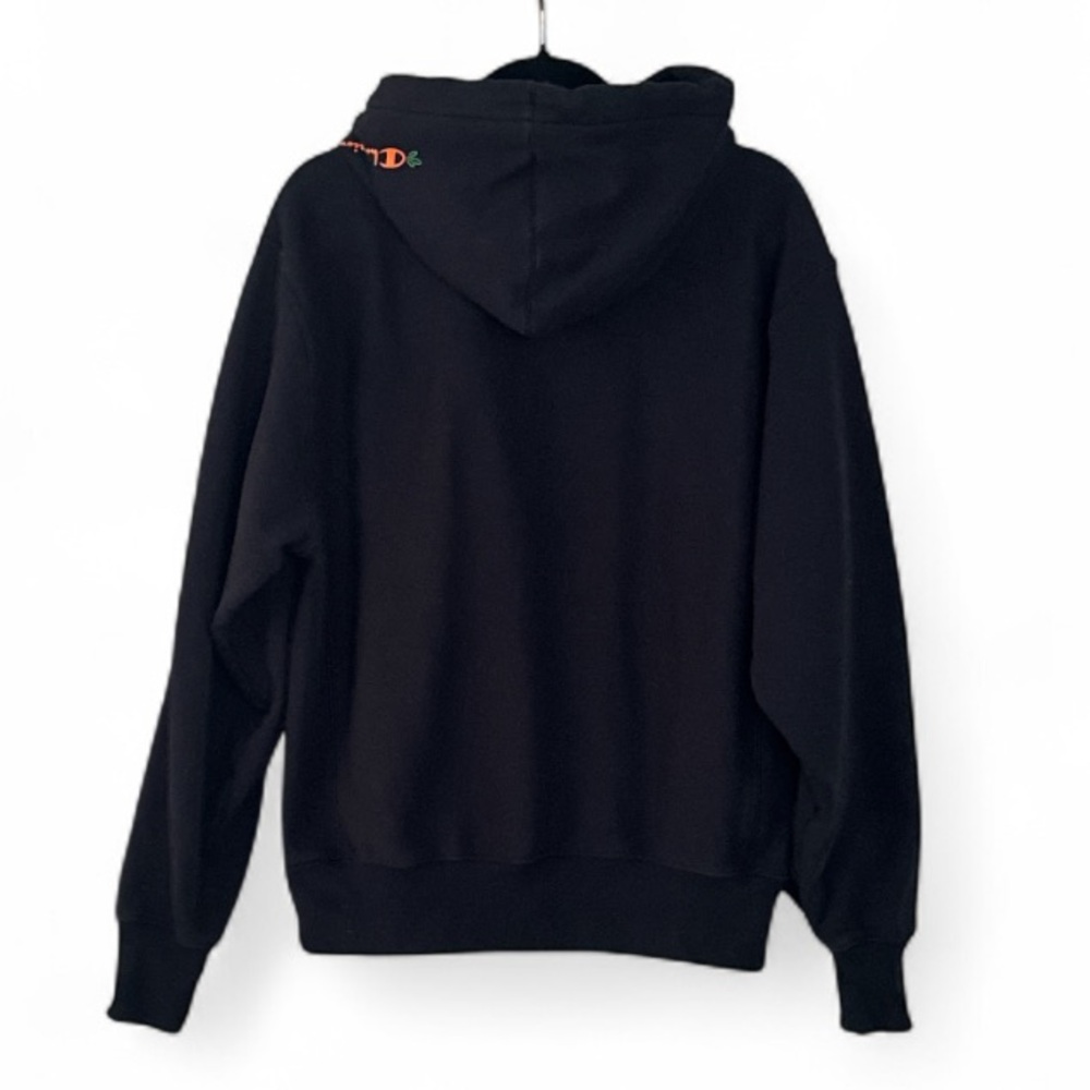 Champion x Anwar Carrots Reverse Weave Chenille Logo Hoodie Black Medium - Picture 10 of 14